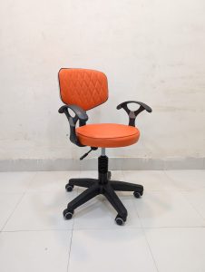 পাকিস্তানি টুল চেয়ার হাতাসহ - অরেঞ্জ কালার