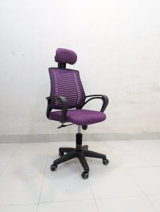 V Mesh Chair - বেগুনী কালার